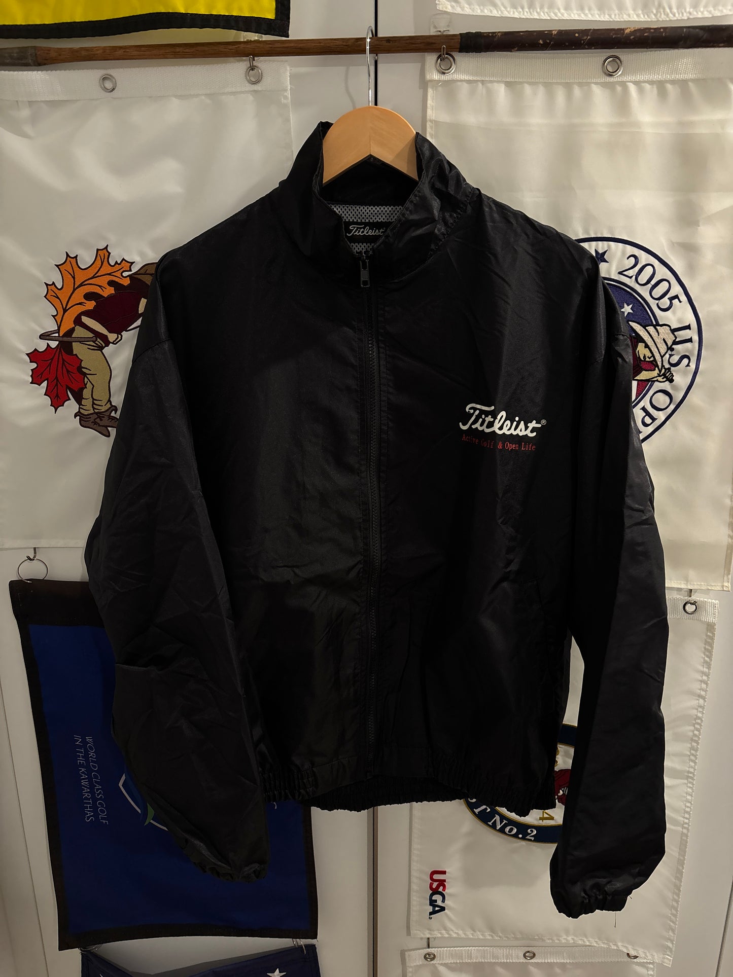 1990s Vintage Titleist Active Golf & Open Life Coaches Jacket