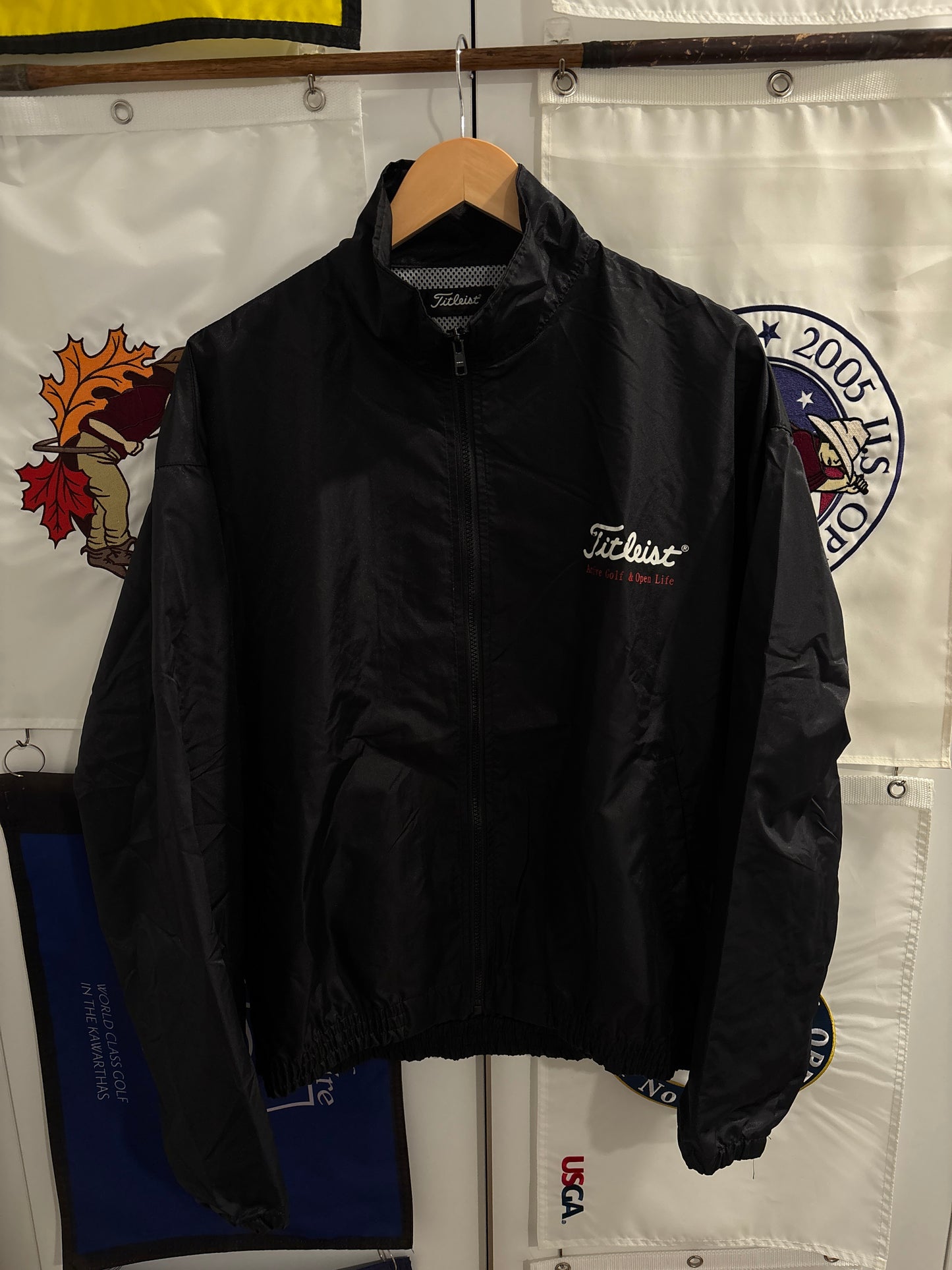 1990s Vintage Titleist Active Golf & Open Life Coaches Jacket