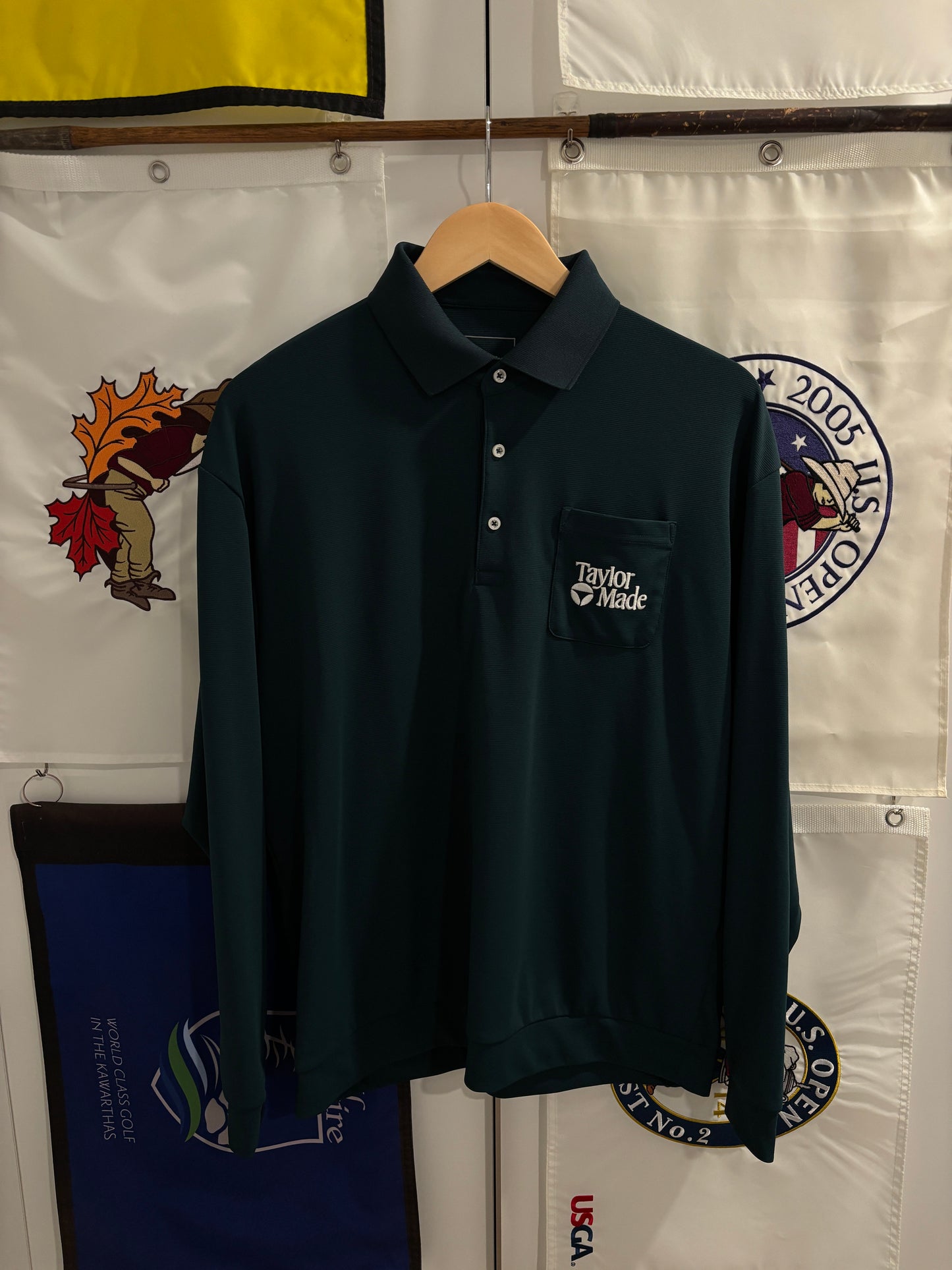 Taylormade Classic Logo Polo LongSleeve Green
