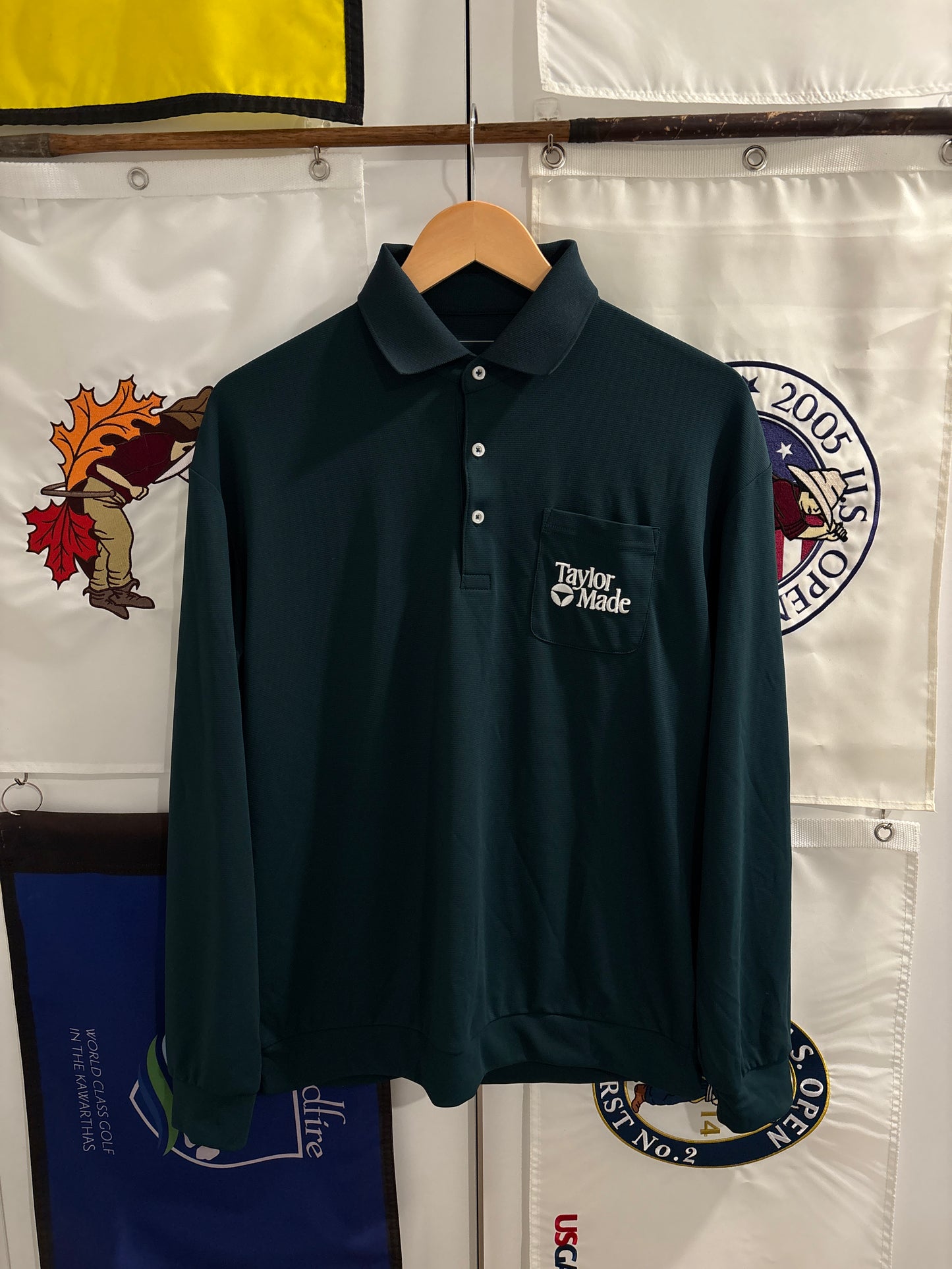 Taylormade Classic Logo Polo LongSleeve Green