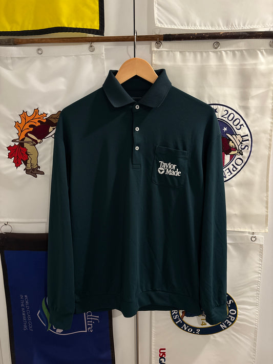 Taylormade Classic Logo Polo LongSleeve Green