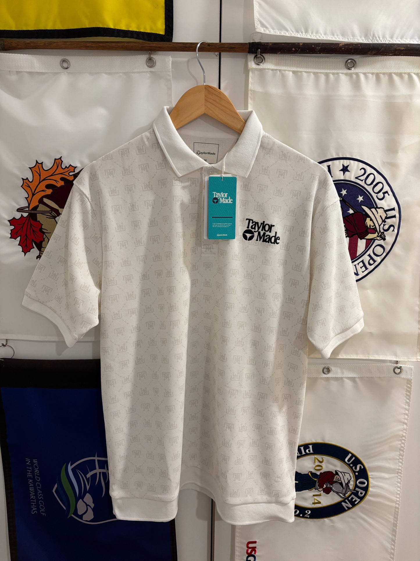 2020s Taylormade Classic Logo TM Monogram Polo White