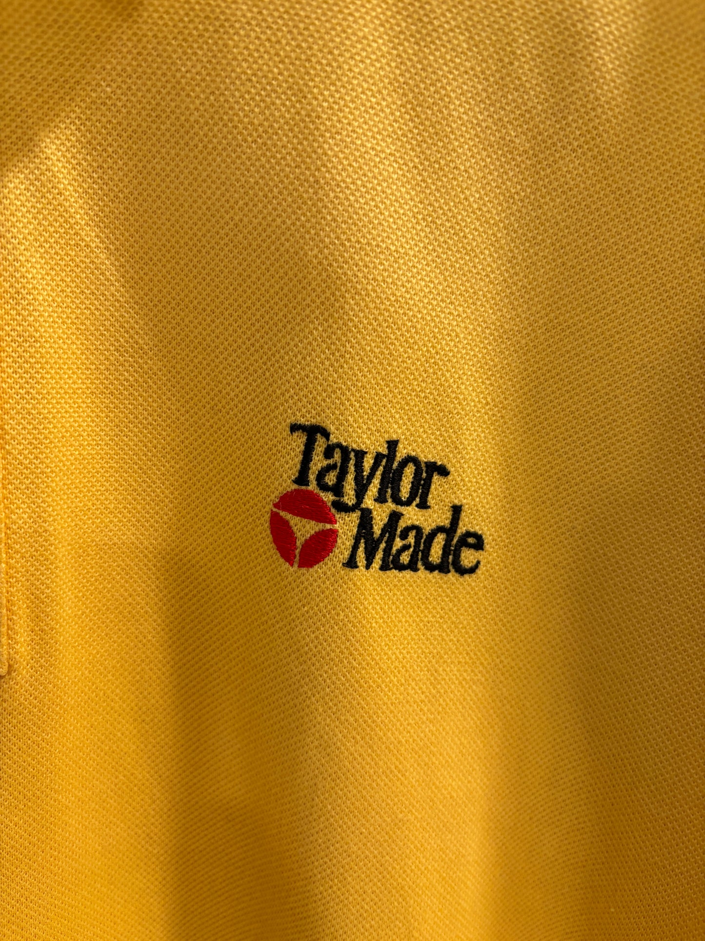 1990s Vintage Taylormade Classic Logo Polo Yellow