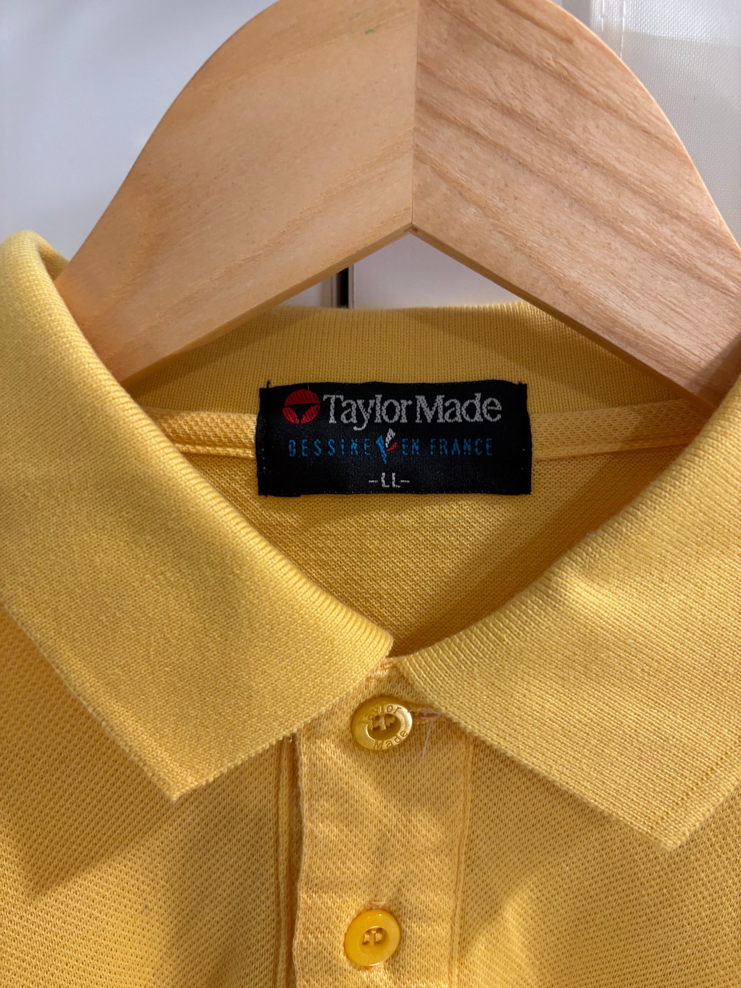 1990s Vintage Taylormade Classic Logo Polo Yellow