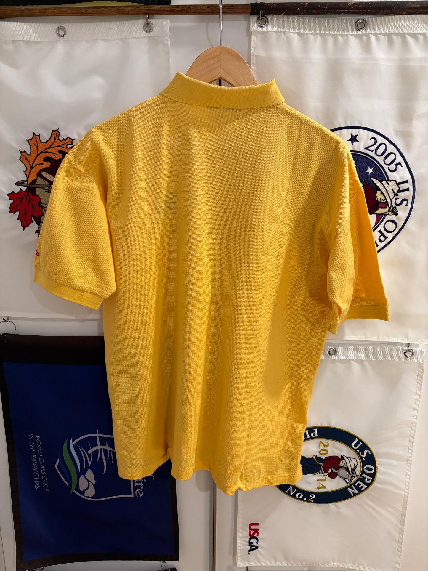 1990s Vintage Taylormade Classic Logo Polo Yellow