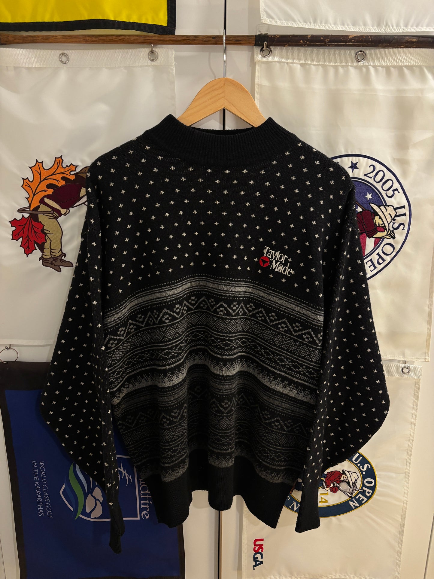 1990s Vintage Taylormade Classic Logo Wool Sweater