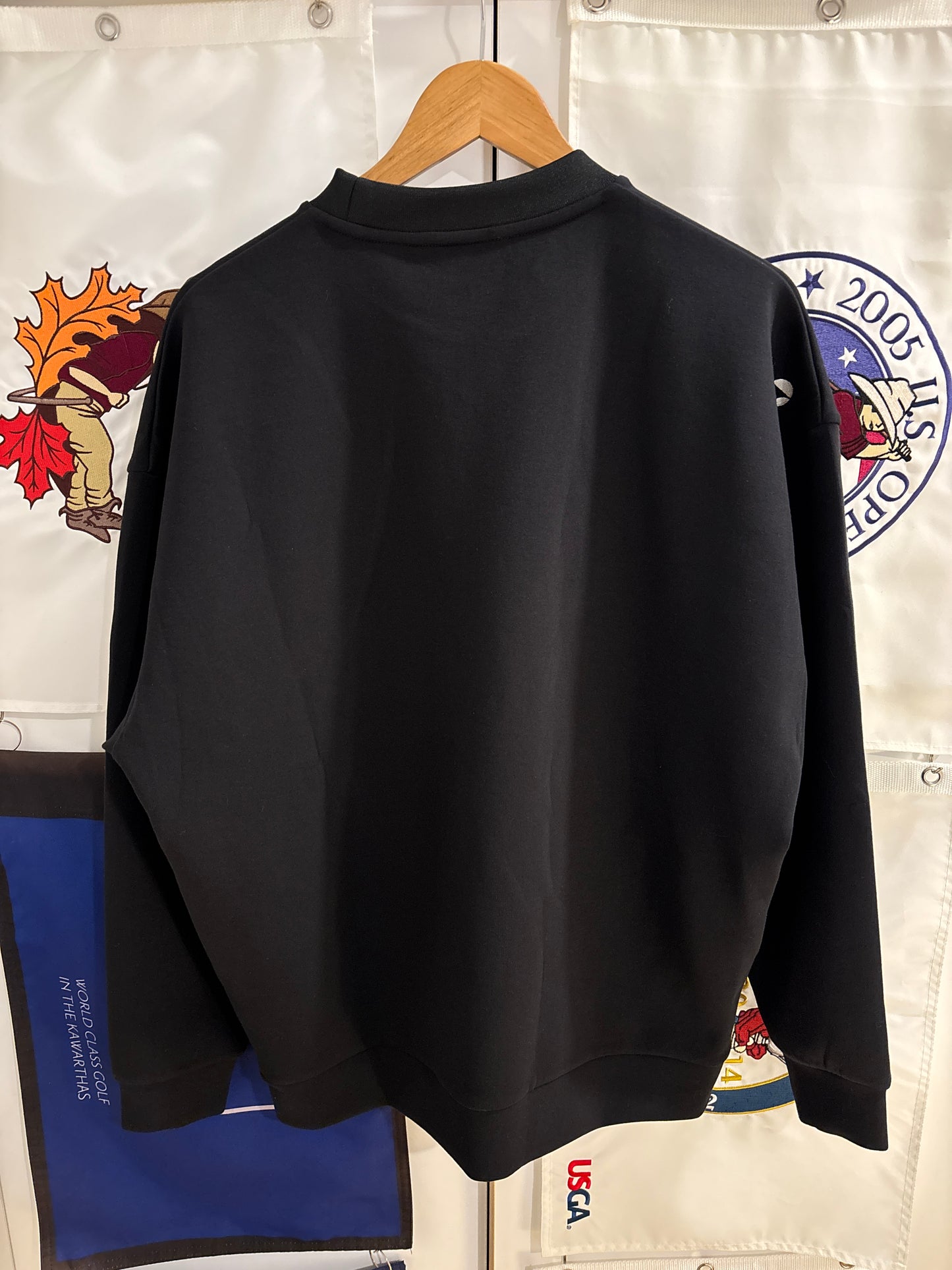 2020s Retro Taylormade Classic Logo Sweater Black