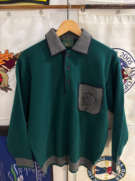 1990s Vintage Masters Augusta National Wool Polo Sweater