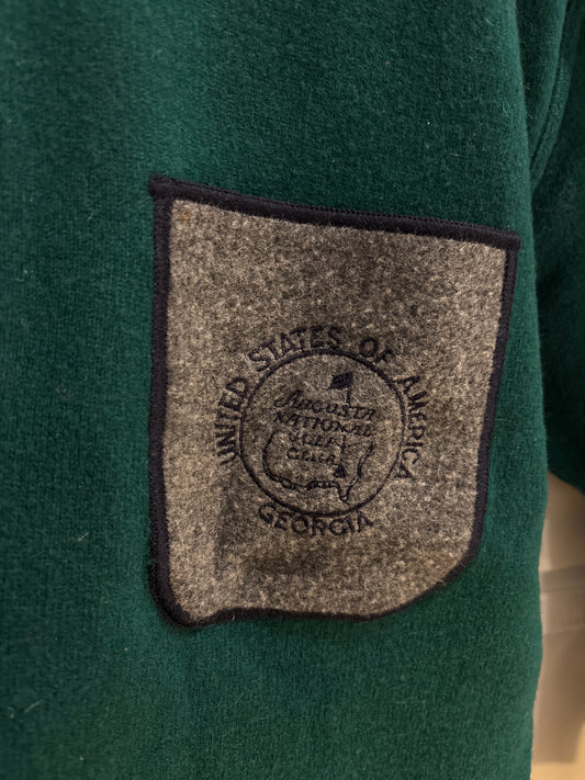 1990s Vintage Masters Augusta National Wool Polo Sweater