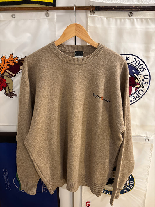 1990s Vintage Taylormade Script Logo Wool Sweater Green