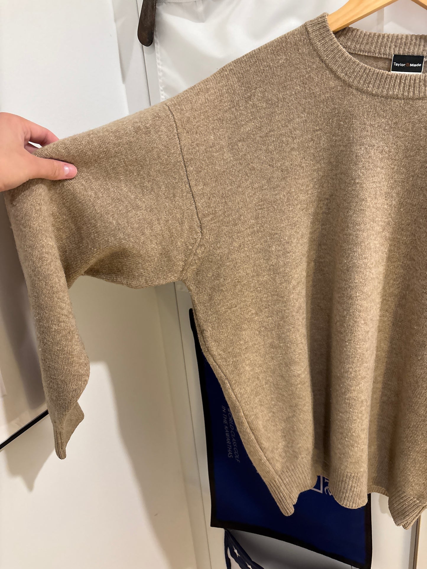 1990s Vintage Taylormade Script Logo Wool Sweater Green