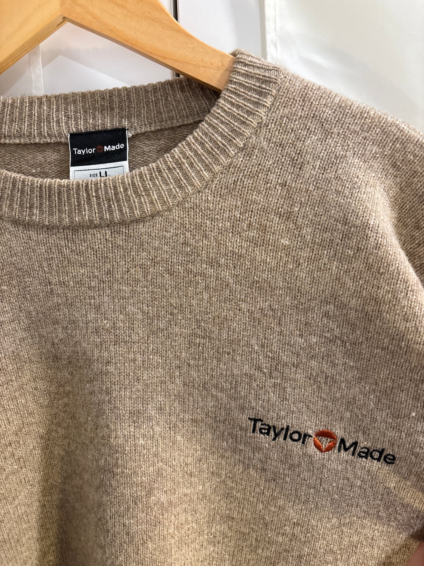 1990s Vintage Taylormade Script Logo Wool Sweater Green