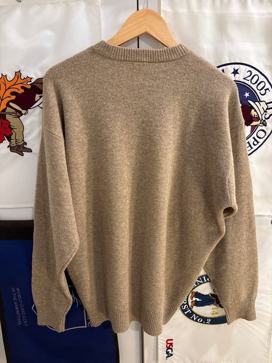 1990s Vintage Taylormade Script Logo Wool Sweater Green