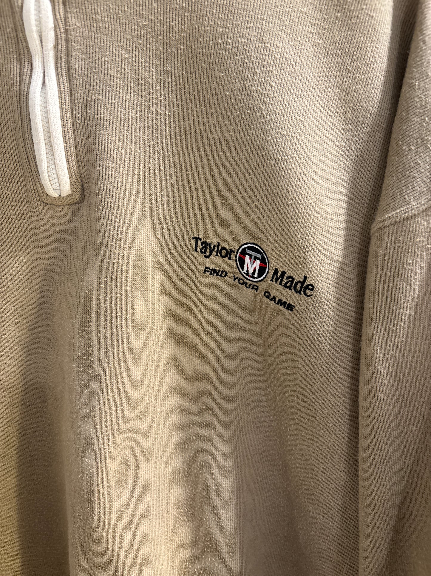 1990s Vintage Taylormade TM Script Find Your Game Quarter Sweater