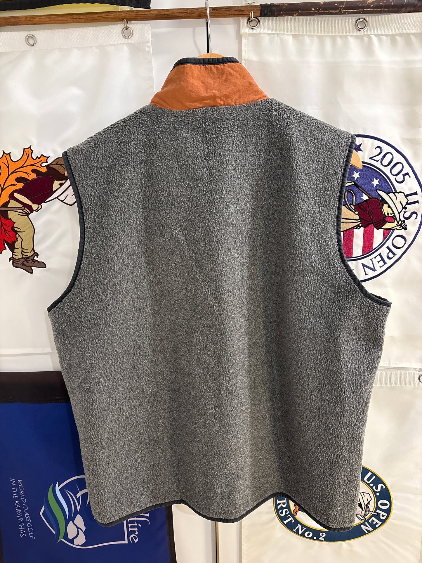1990s Vintage Taylormade Script Logo Reversible Fleece Vest