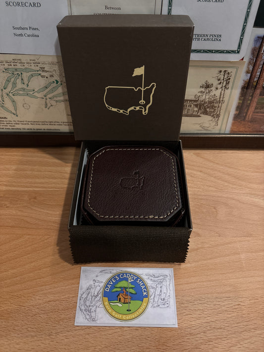 Masters Berckmans Place Leather Coasters Square
