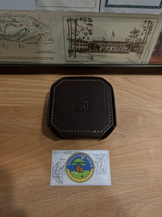 Masters Berckmans Place Leather Coasters Square
