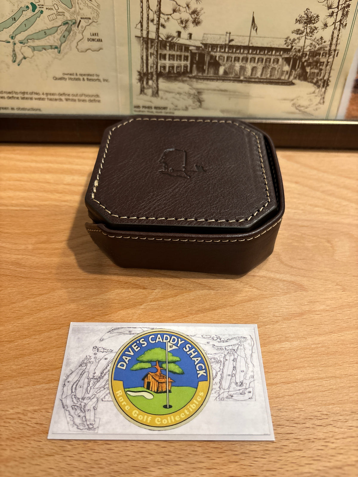 Masters Berckmans Place Leather Coasters Square