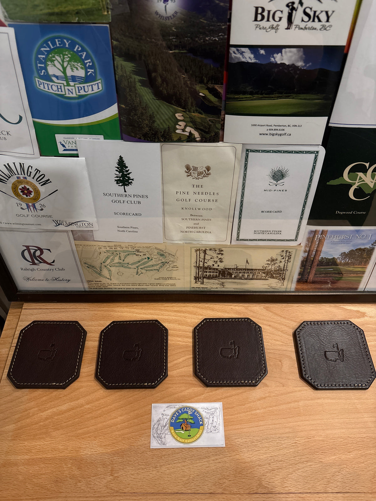 Masters Berckmans Place Leather Coasters Square