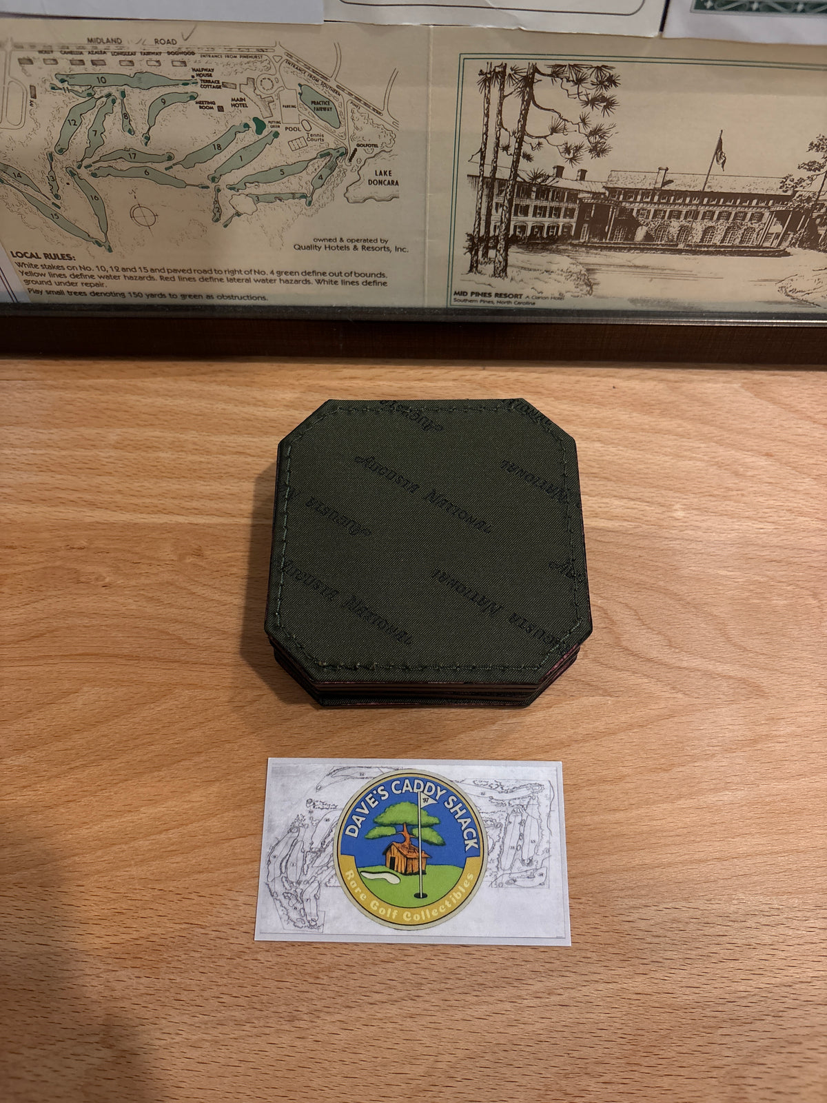 Masters Berckmans Place Leather Coasters Square