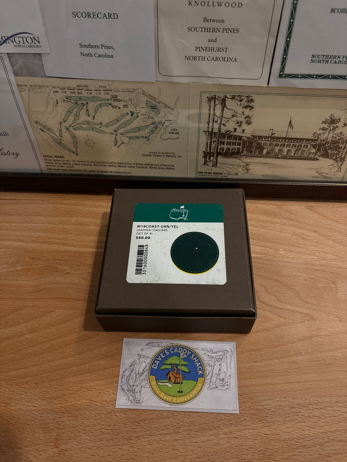 Masters Berckmans Place Leather Coasters Round