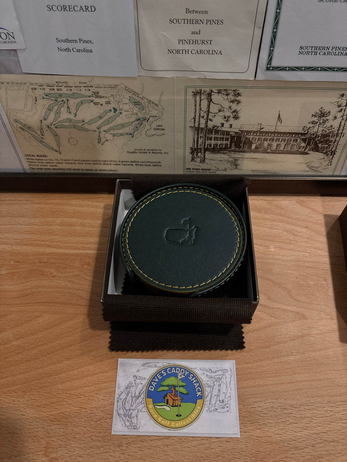 Masters Berckmans Place Leather Coasters Round
