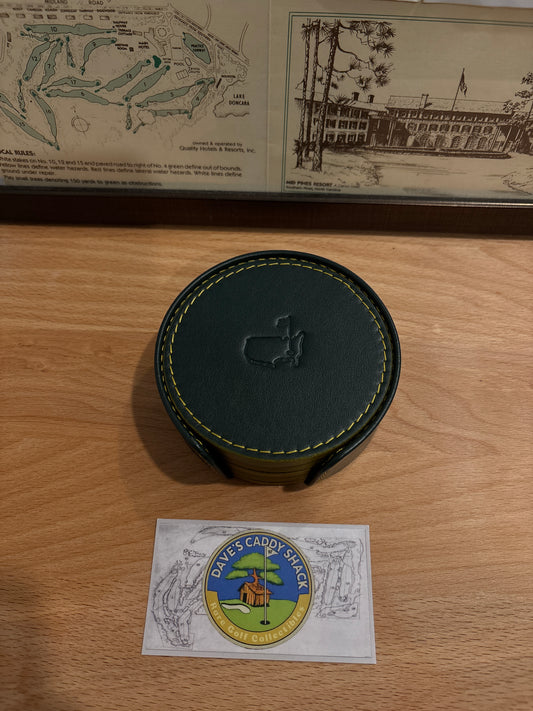 Masters Berckmans Place Leather Coasters Round