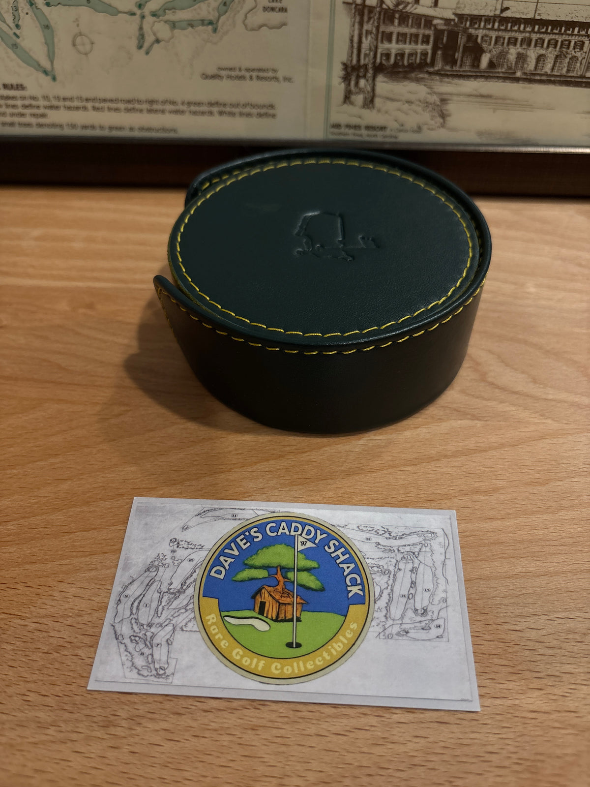 Masters Berckmans Place Leather Coasters Round
