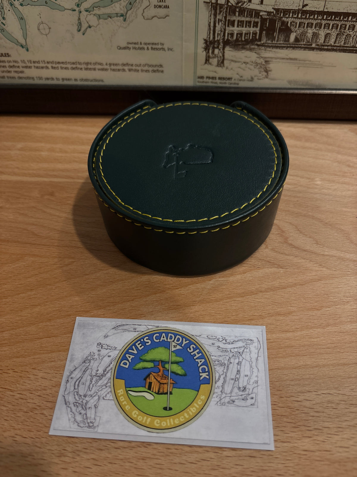 Masters Berckmans Place Leather Coasters Round