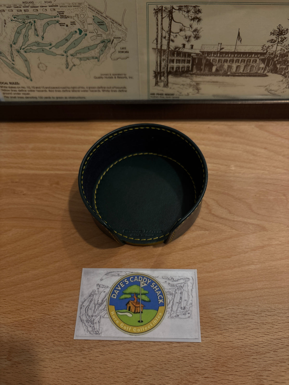 Masters Berckmans Place Leather Coasters Round