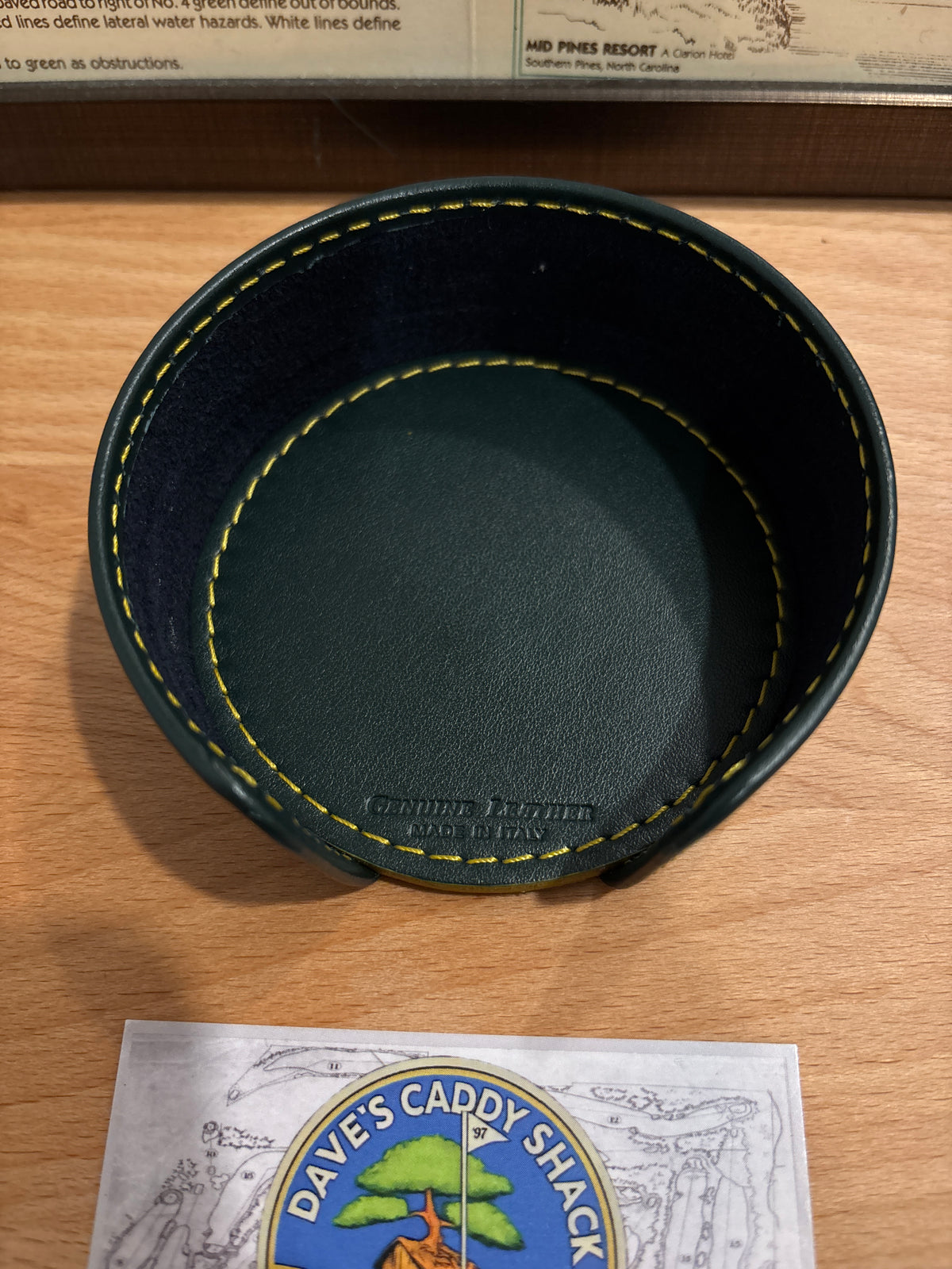 Masters Berckmans Place Leather Coasters Round