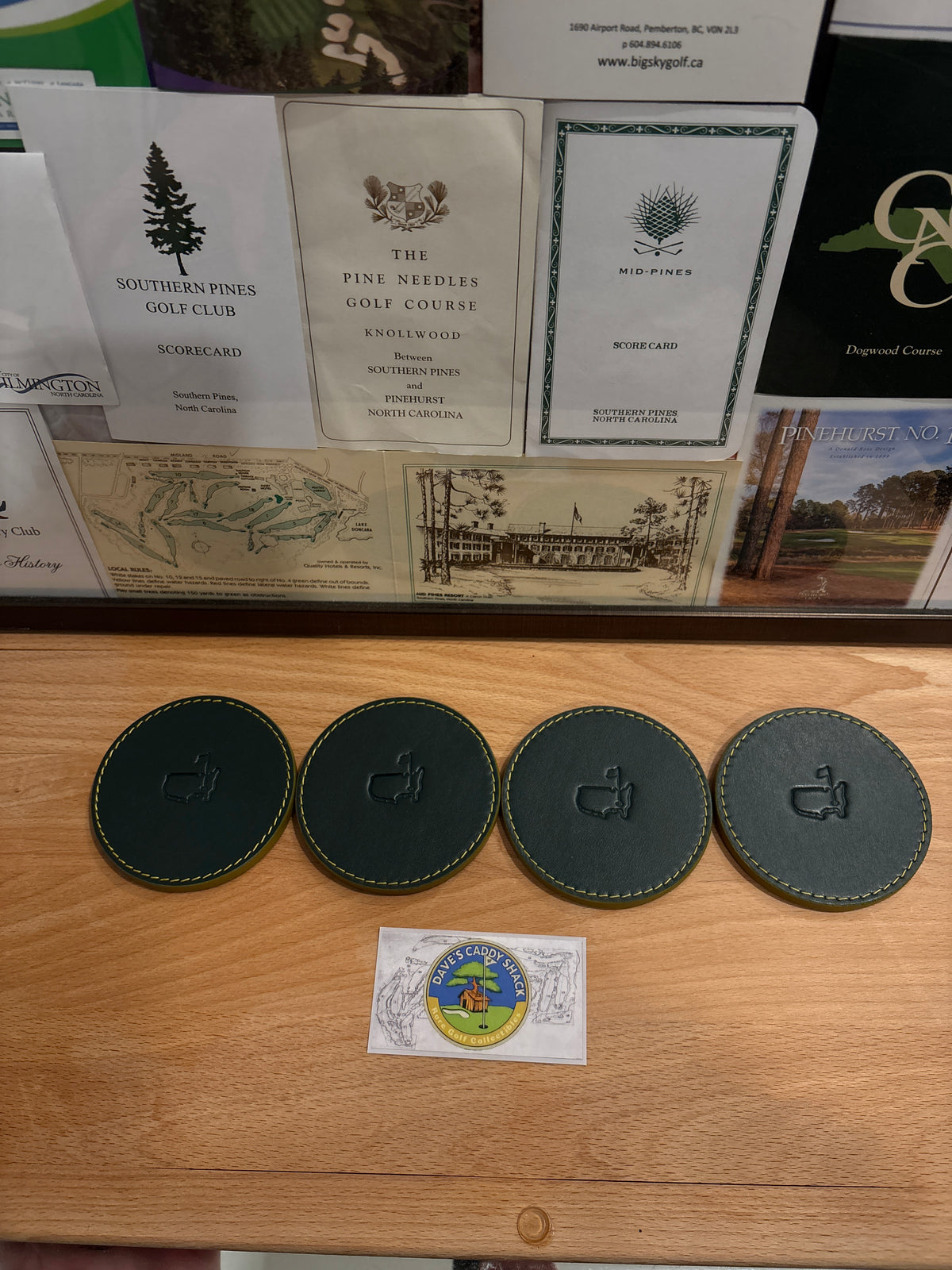 Masters Berckmans Place Leather Coasters Round