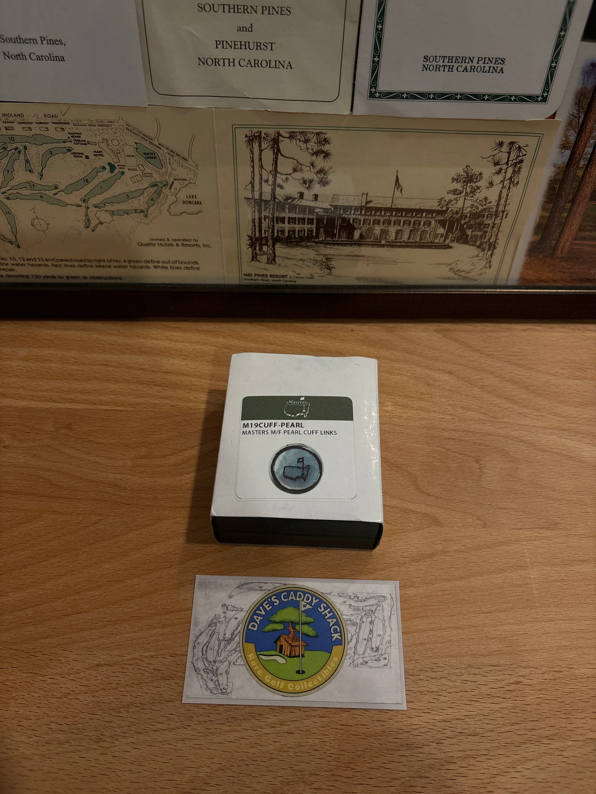 Masters Berckmans Place Augusta National Pearl Cufflinks
