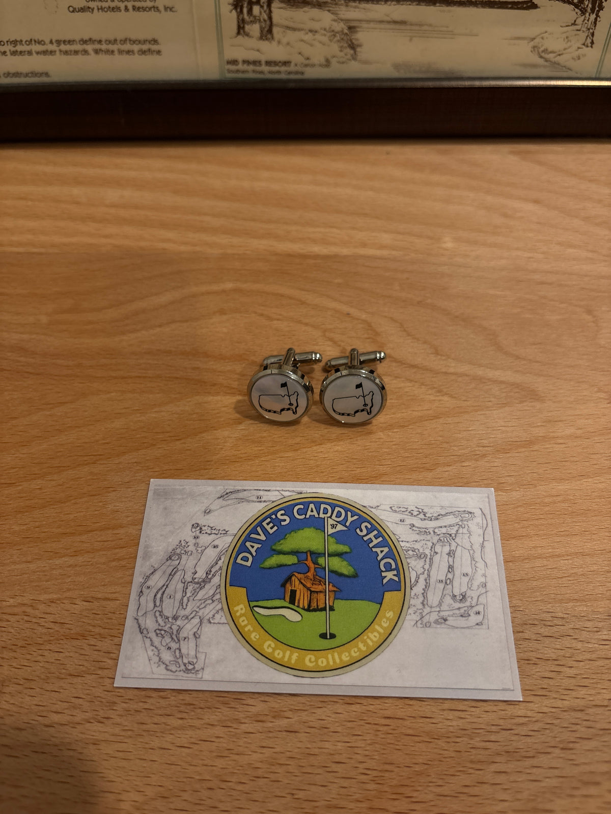 Masters Berckmans Place Augusta National Pearl Cufflinks