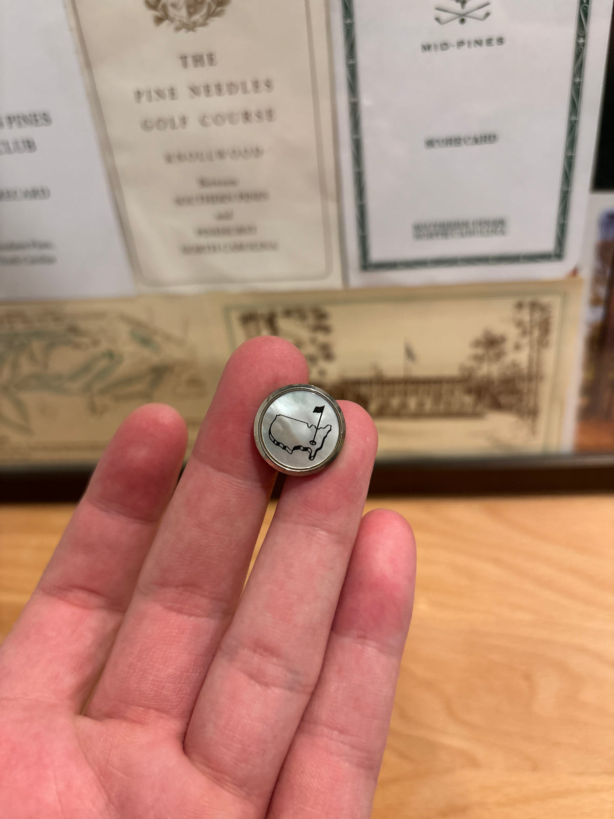 Masters Berckmans Place Augusta National Pearl Cufflinks