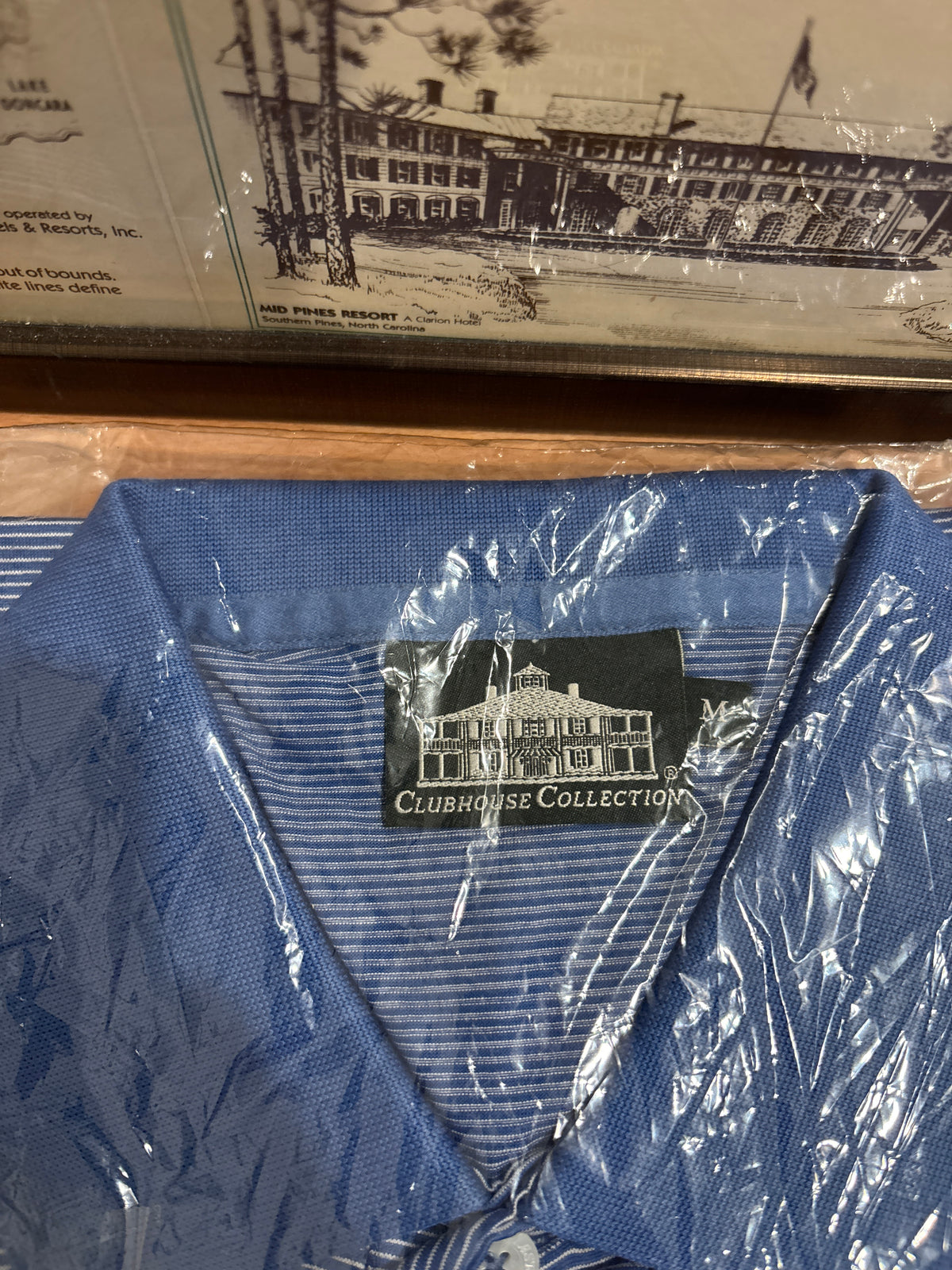 Masters Clubhouse Collection Augusta National Logo Polo Blue