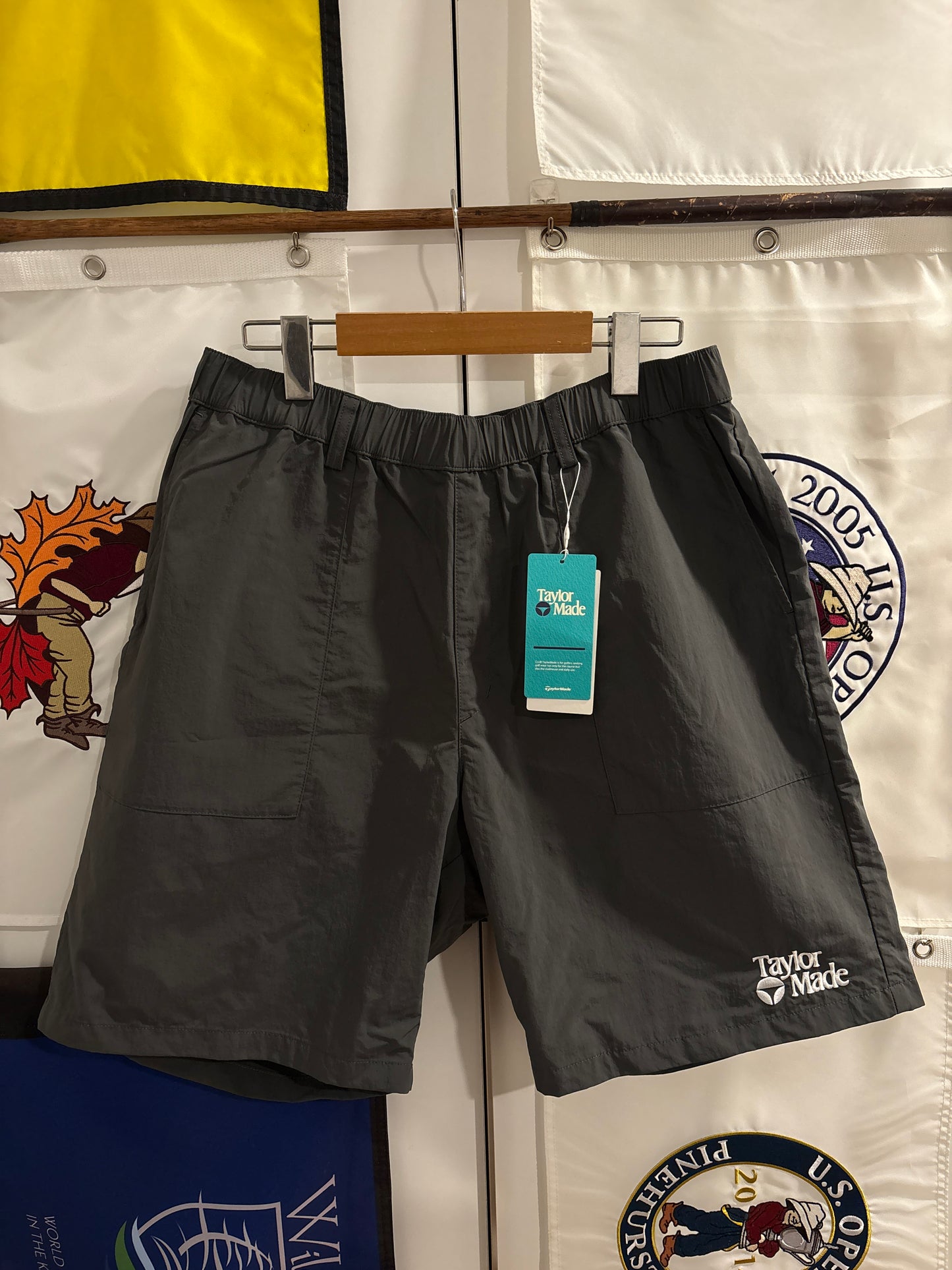 Taylormade Retro Classic Logo Shorts Green