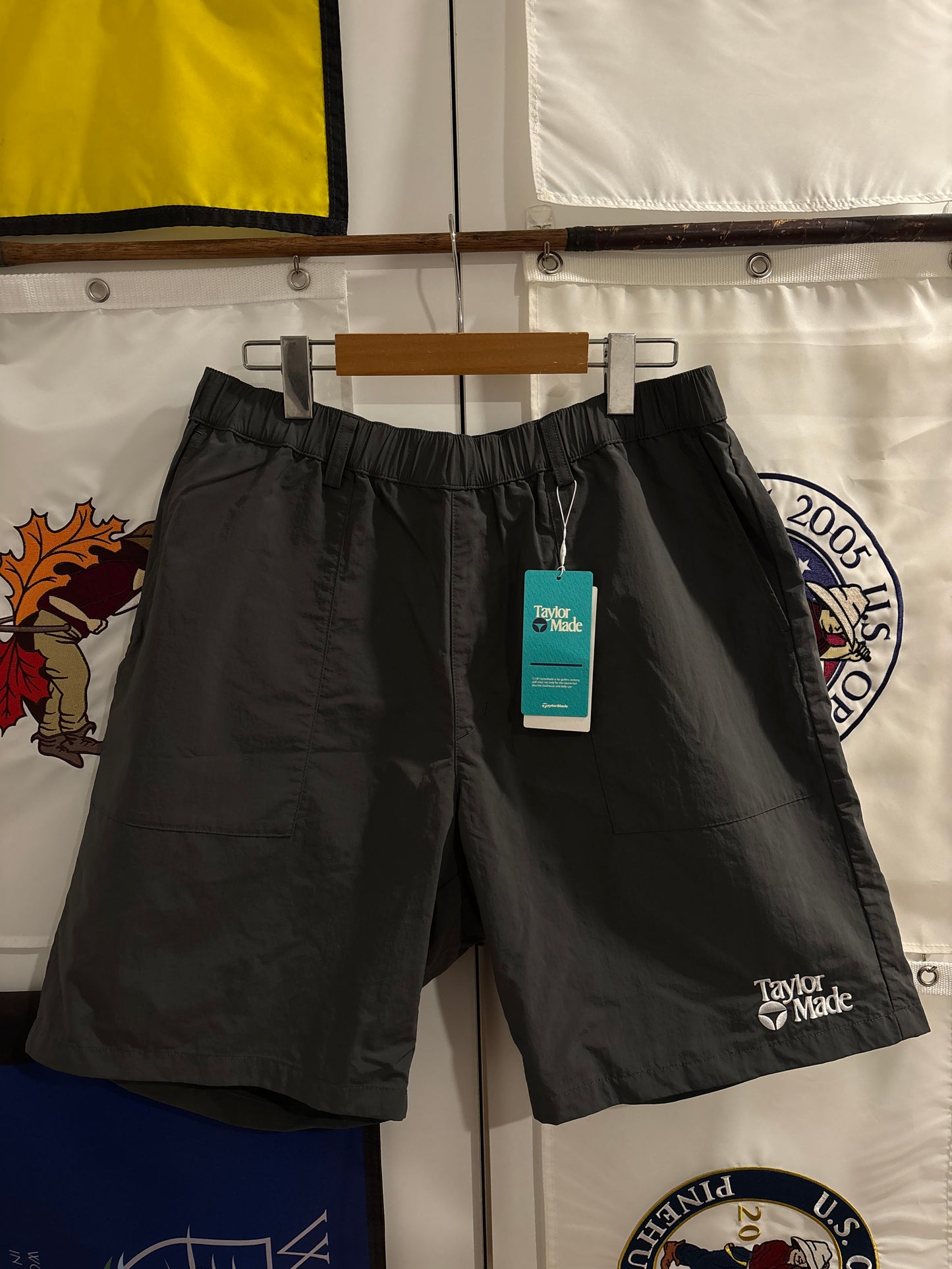 Taylormade Retro Classic Logo Shorts Green