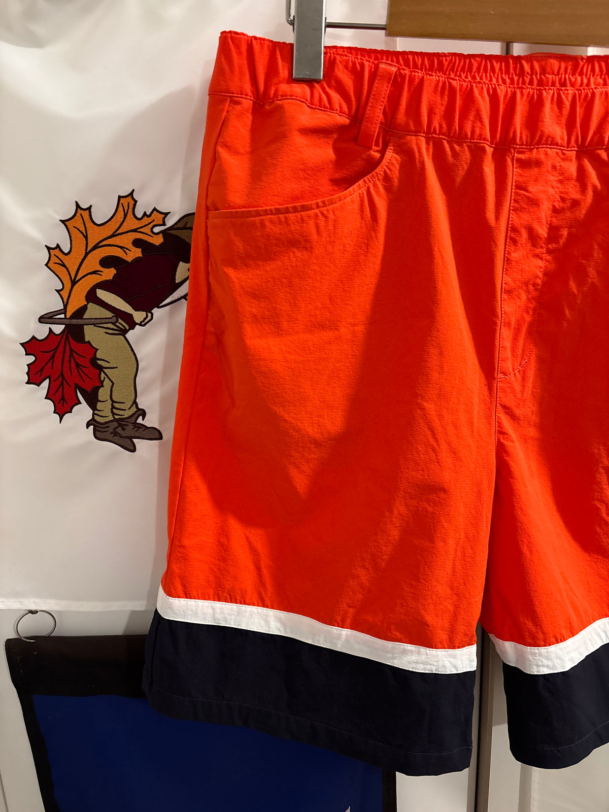 Taylormade Retro Classic Logo Shorts Orange/Navy