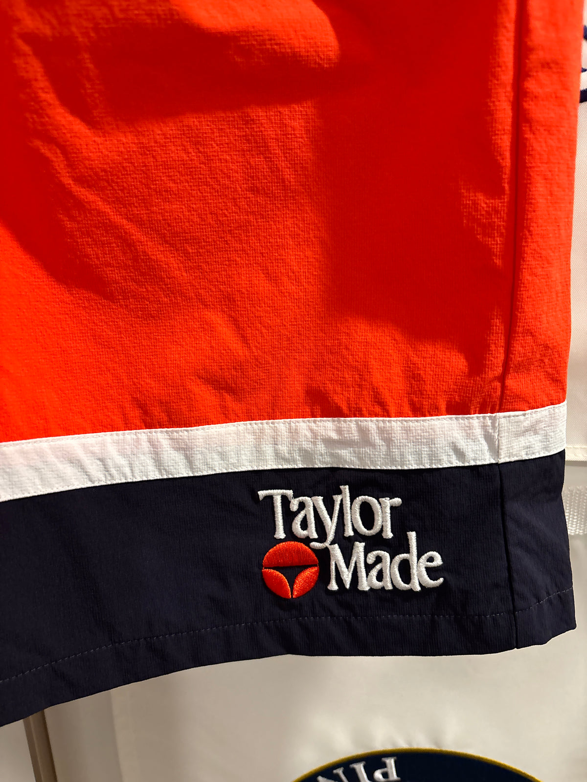 Taylormade Retro Classic Logo Shorts Orange/Navy