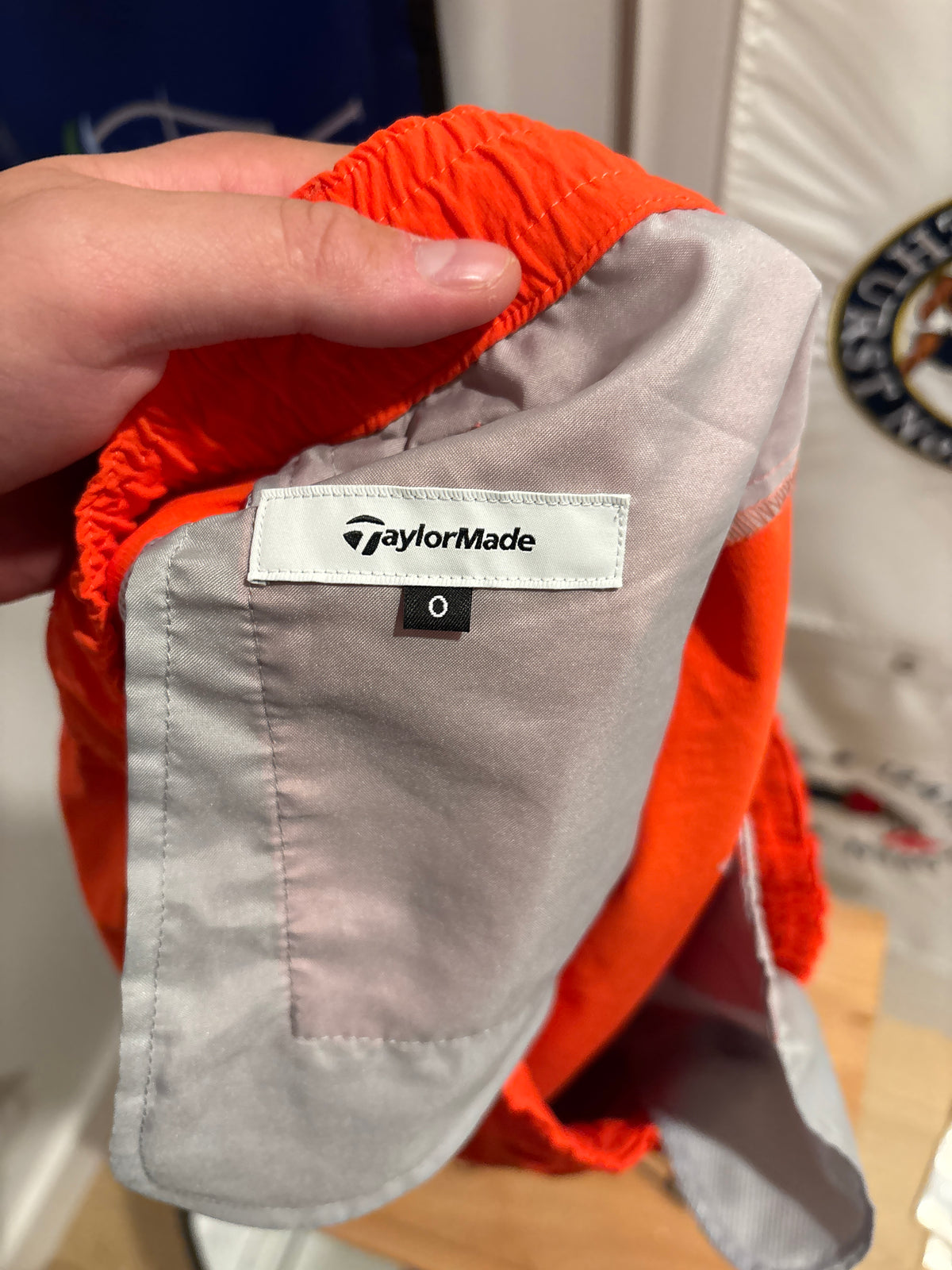 Taylormade Retro Classic Logo Shorts Orange/Navy