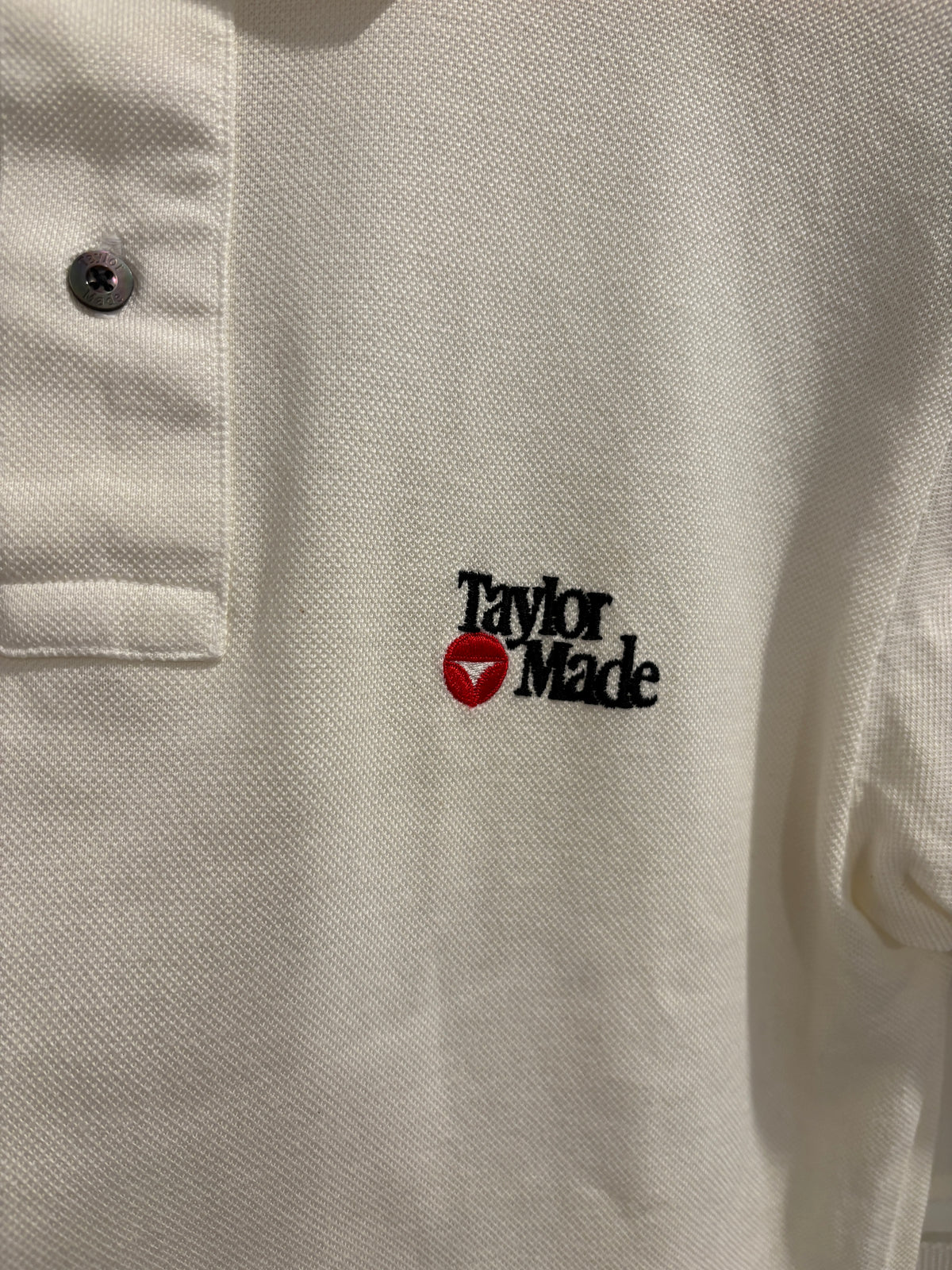 Vintage Taylormade Classic Logo Polo Cream/Off White