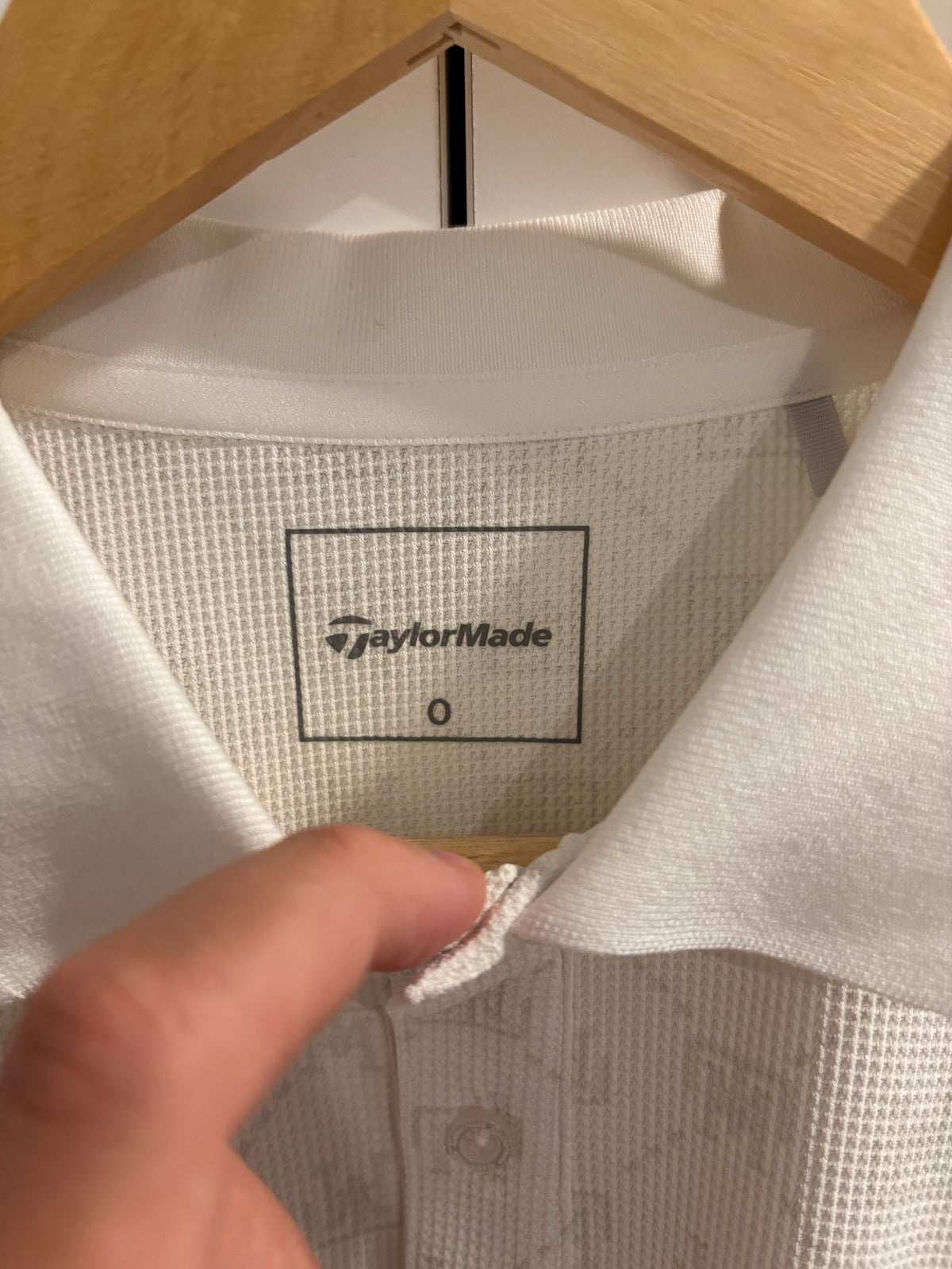 Taylormade Retro Classic Logo Polo TM Monogram White