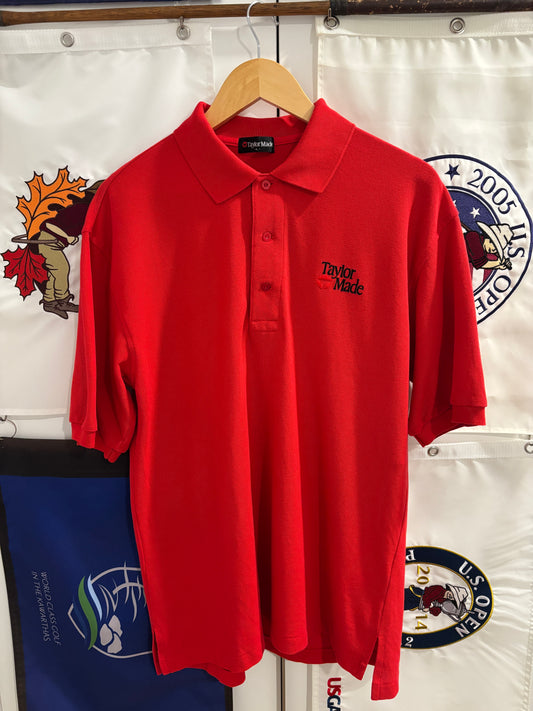 Vintage Taylormade Classic Logo Polo Red