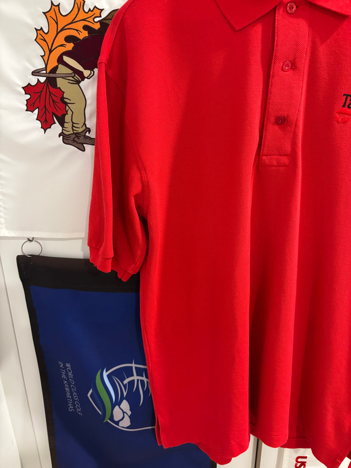 Vintage Taylormade Classic Logo Polo Red