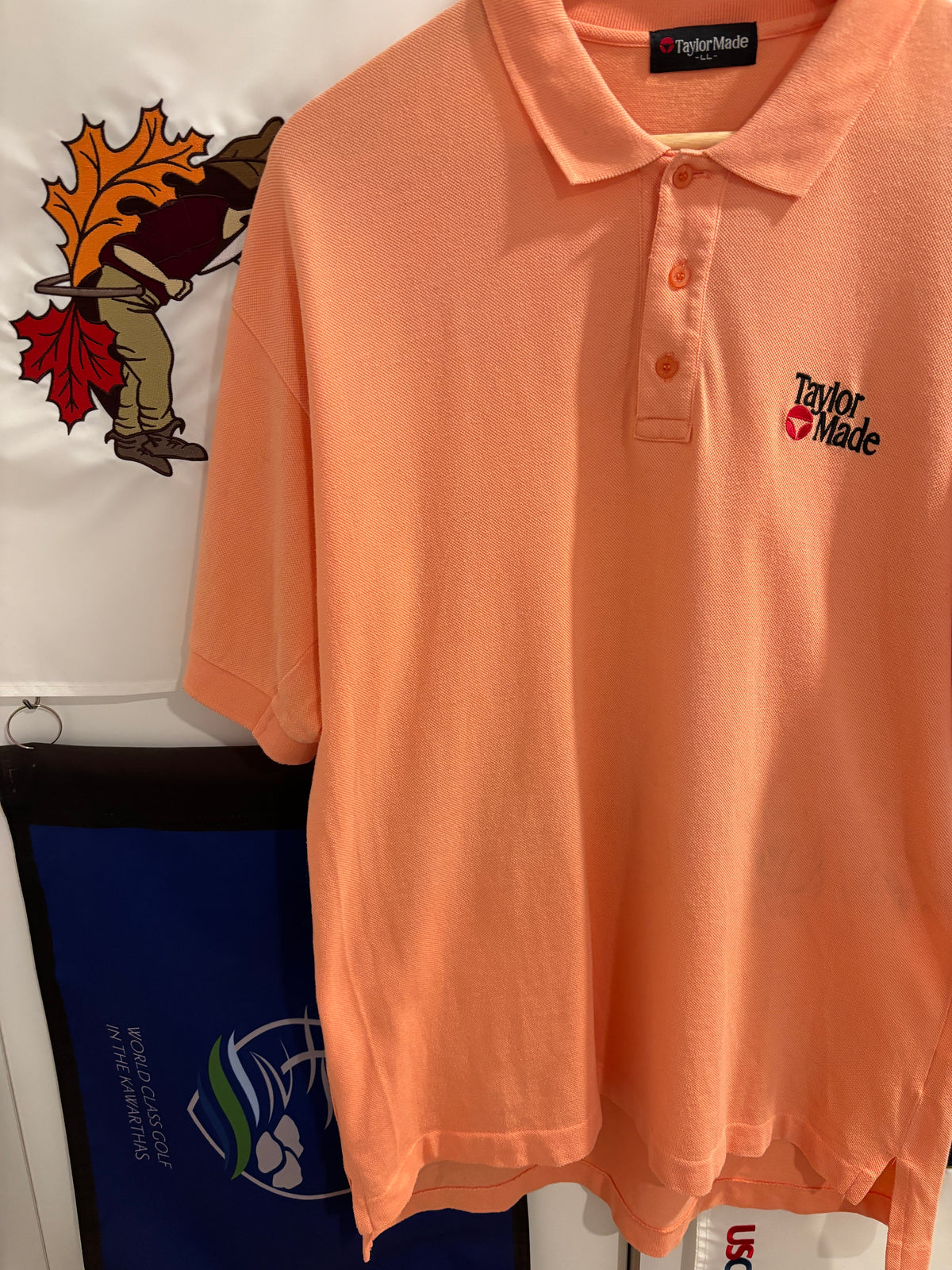 Vintage Taylormade Classic Logo Polo Peach