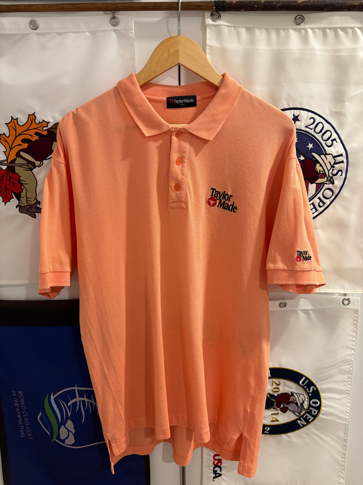 Vintage Taylormade Classic Logo Polo Peach