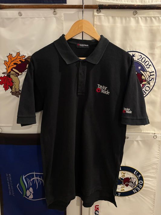 Vintage Taylormade Classic Logo Polo Black w/Arm logo