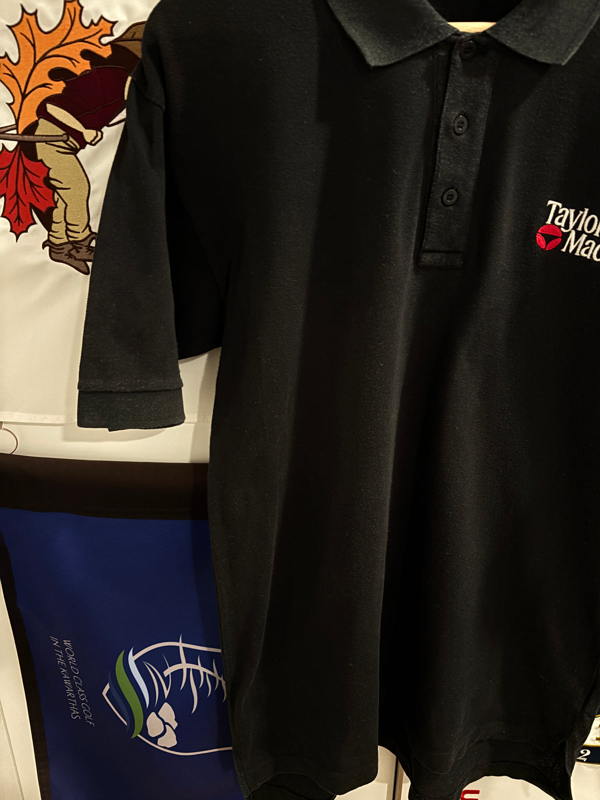 Vintage Taylormade Classic Logo Polo Black w/Arm logo