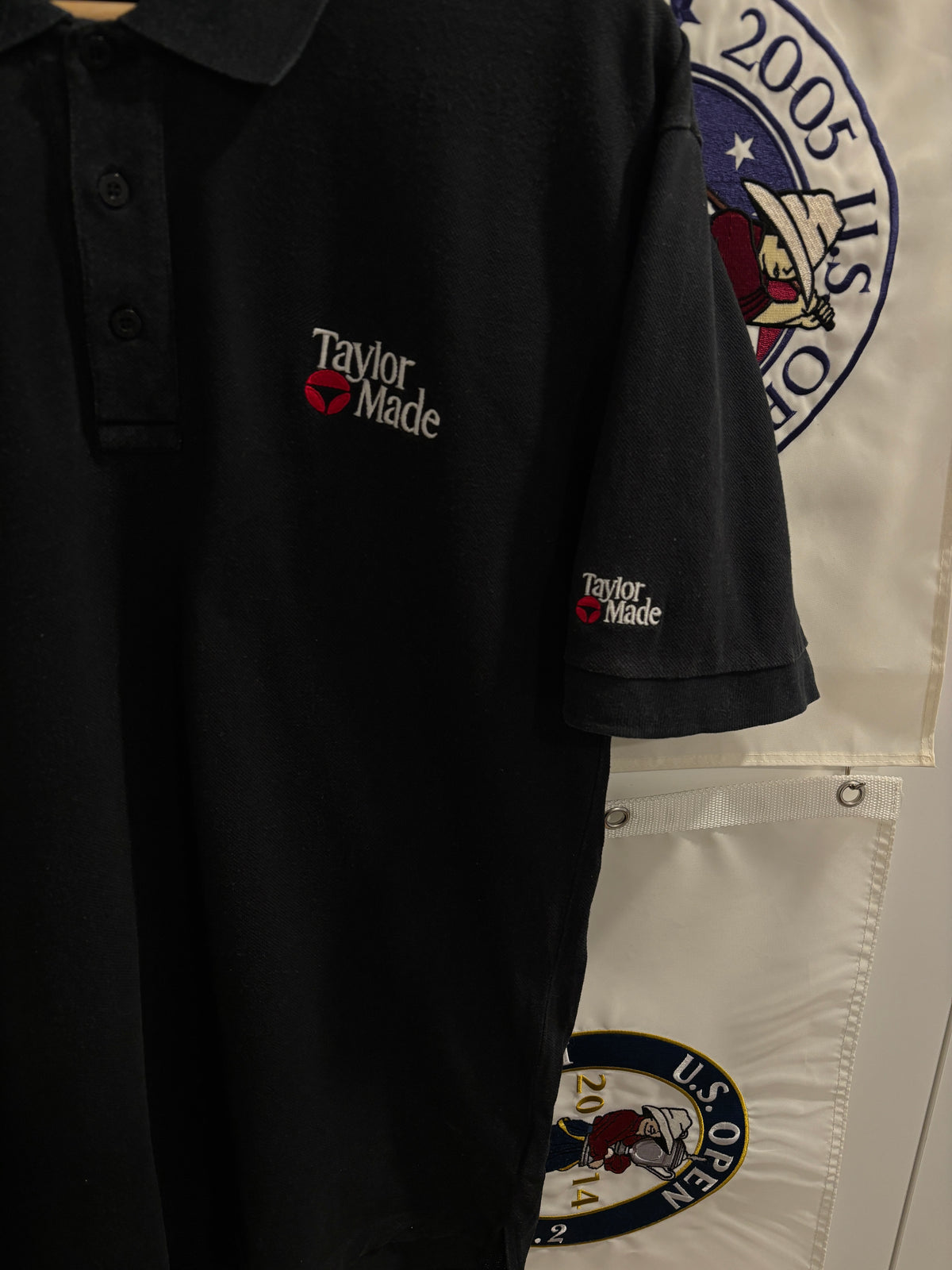 Vintage Taylormade Classic Logo Polo Black w/Arm logo